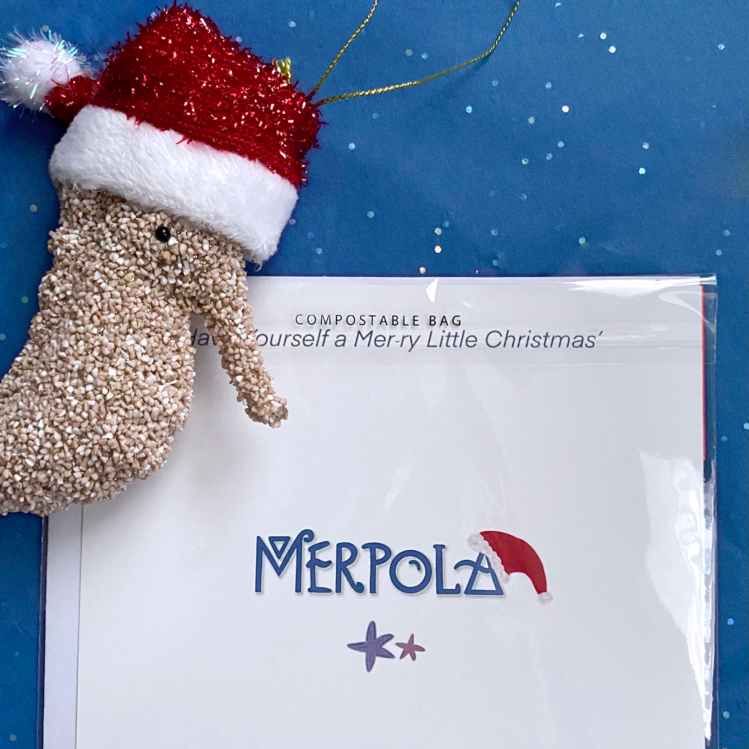 Holiday Xmas Card - Have Yourself a MeRry Little Christmas - Merpola