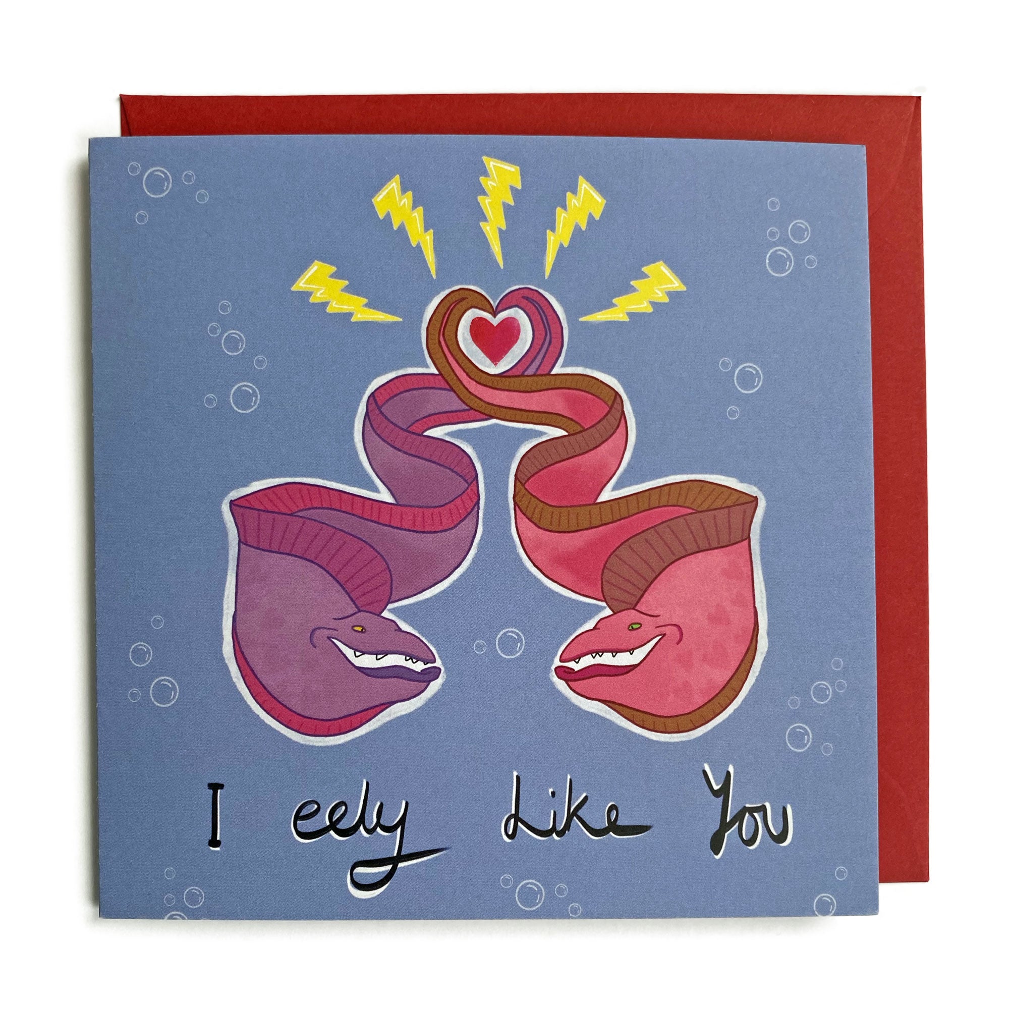 Greeting Card - I (Really) Eely Like You - Merpola