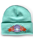 Shell Crown Beanie Hat '22 - Seafoam Mint - Merpola