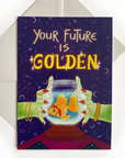 Greeting Card - Your Future Is Golden - Merpola