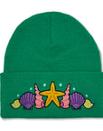 Shell Crown Beanie Hat III - Lake Hylia Green - Merpola