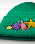 Shell Crown Beanie Hat III - Lake Hylia Green - Merpola