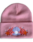 Shell Crown Beanie Hat II - Axolotl Pink - Merpola