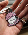 Clamshell Kitty Keyring (I Like Cats x Merpola) - Merpola