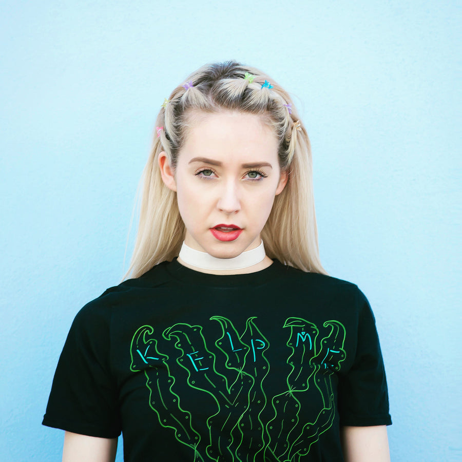 Kelp Me! Tee - Black Unisex T-Shirt - Merpola