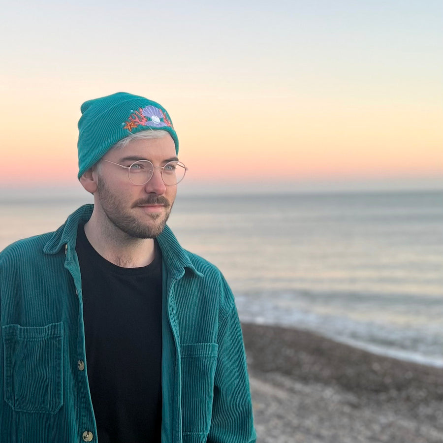 Shell Crown Beanie Hat '22 - Seaweed Emerald