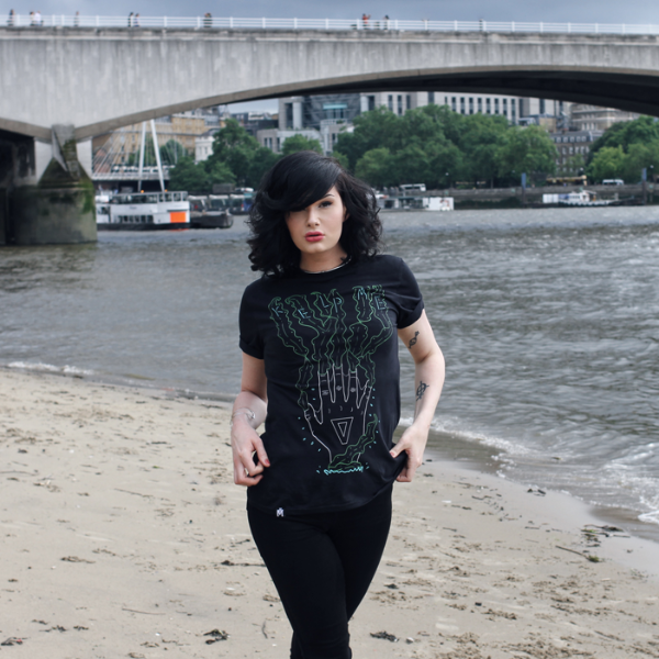 Kelp Me! Tee - Black Unisex T-Shirt - Merpola
