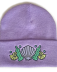 Shell Crown Beanie Hat - Shell Bra Lavender - Merpola
