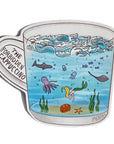 Underwater Coffee Cup - Vinyl Sticker - Merpola