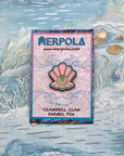 Clamshell Clan - Enamel Shell Pin - Merpola