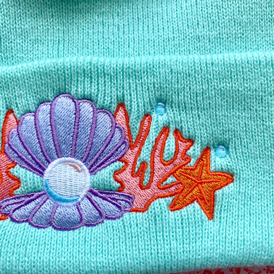 Shell Crown Beanie Hat '22 - Seafoam Mint