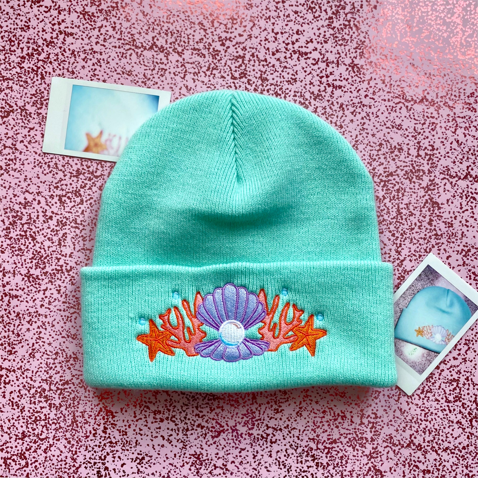 Shell Crown Beanie Hat &#39;22 - Seafoam Mint