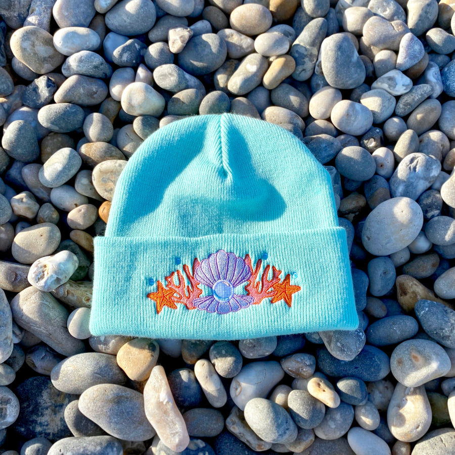 Shell Crown Beanie Hat '22 - Seafoam Mint