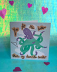 Greeting Card - 'You Fit Me Better' Octopus Design - Merpola