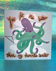 Greeting Card - 'You Fit Me Better' Octopus Design - Merpola