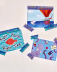 3 Pack of A6 Postcards (Romance, Revenge, Right Plaice) - Merpola