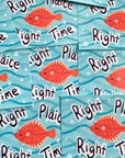Right Plaice A6 Postcard - Merpola