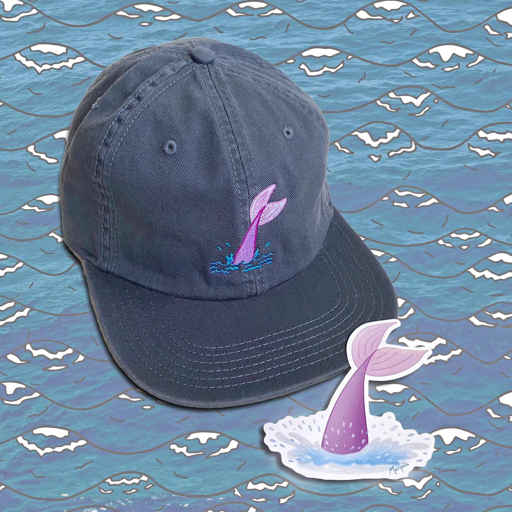 Summer Splash - Mermaid Tail Vinyl Sticker - Merpola