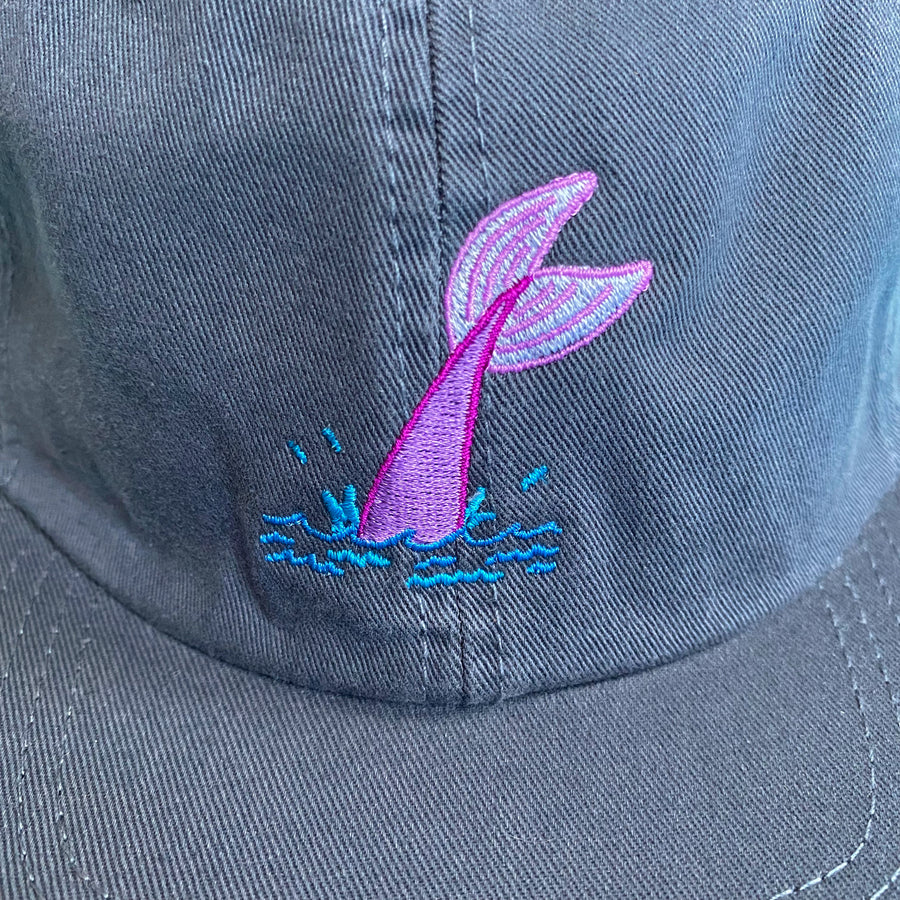 Summer Splash - Embroidered Mermaid Tail Cap