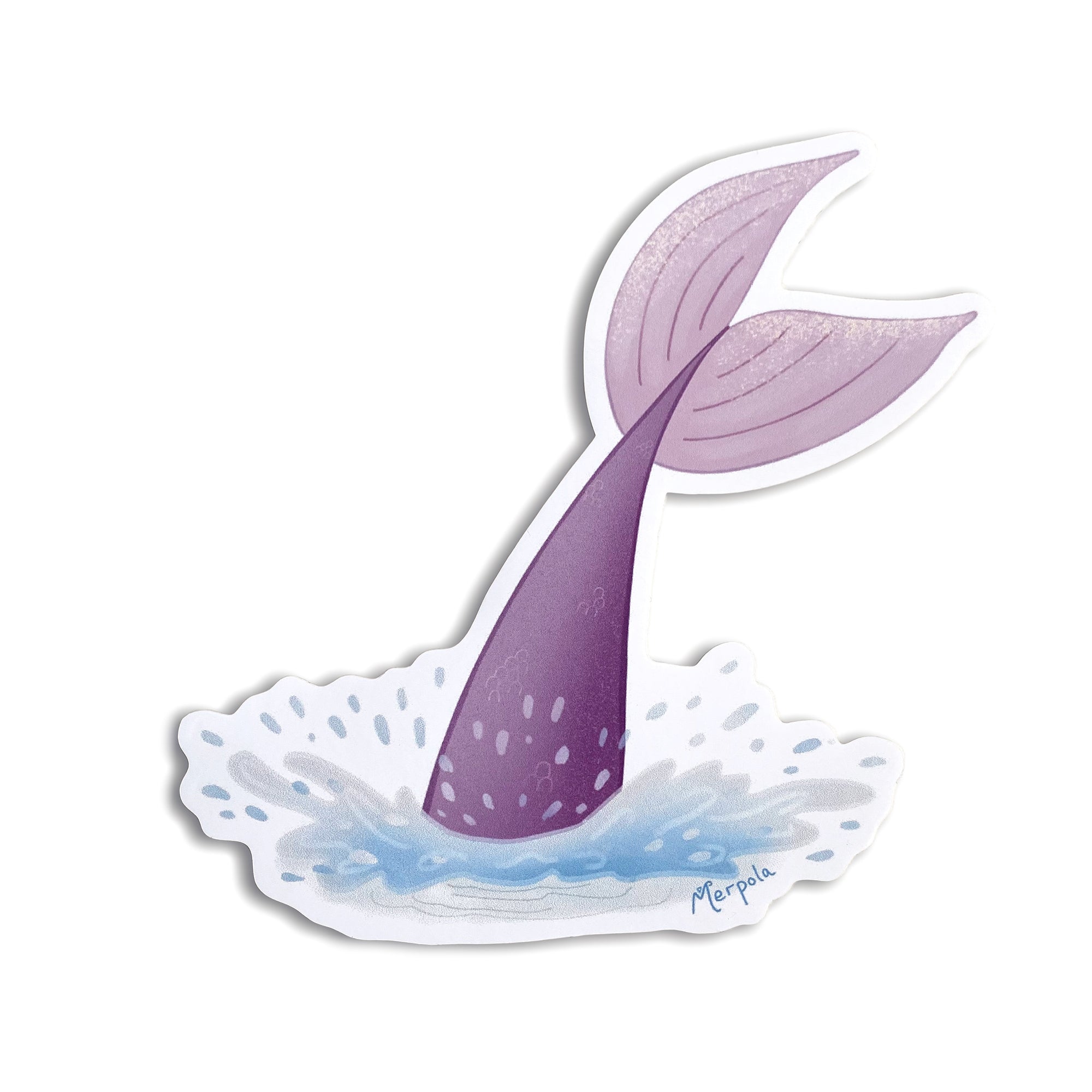 Summer Splash - Mermaid Tail Vinyl Sticker - Merpola