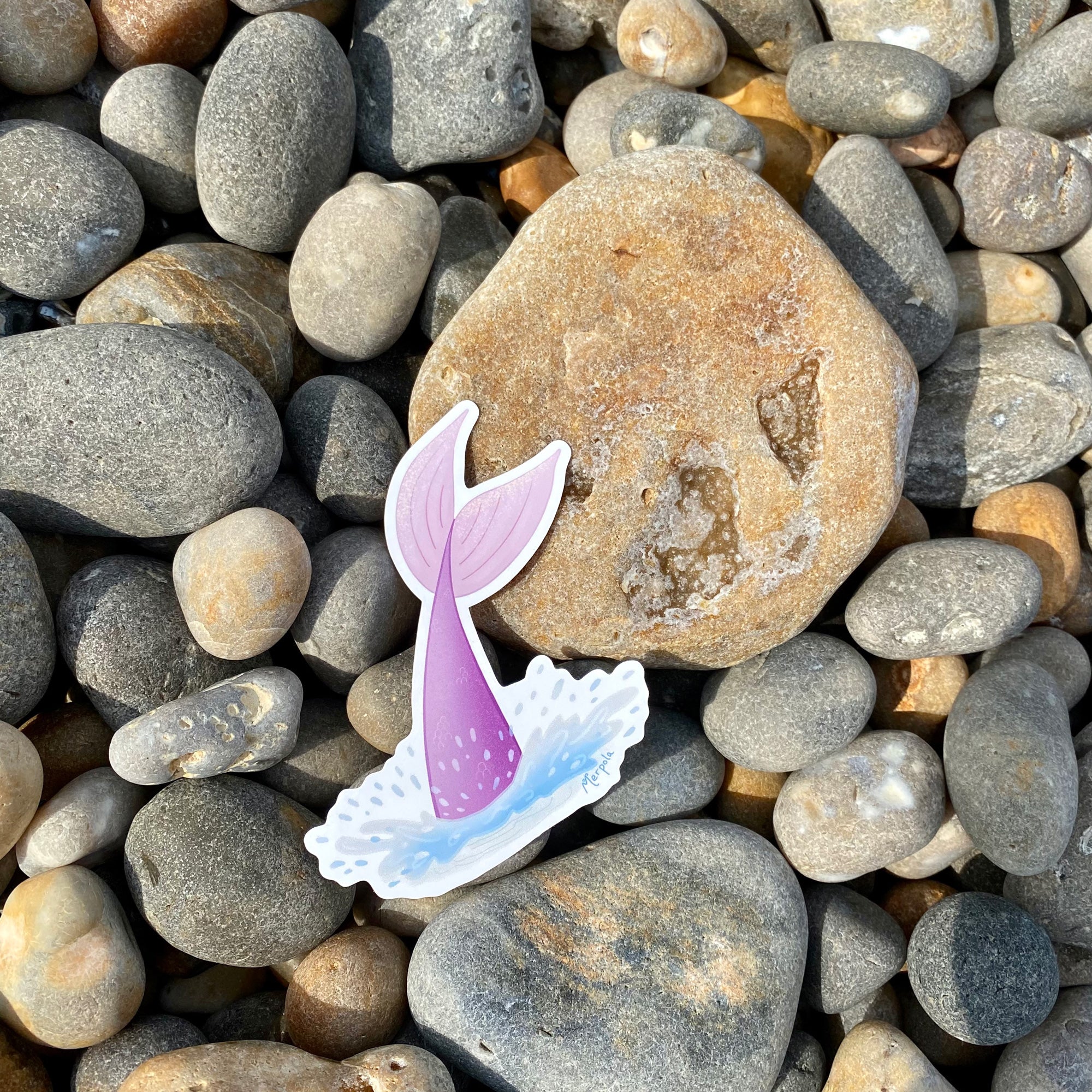 Summer Splash - Mermaid Tail Vinyl Sticker - Merpola