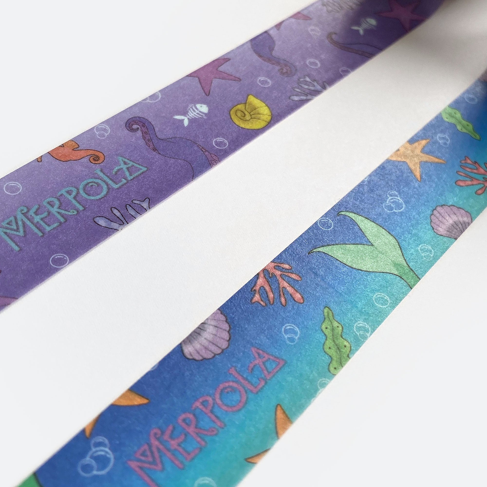 Washi Decoration Sticky Tape - Mermaid Octopus Combo Pack! - Merpola