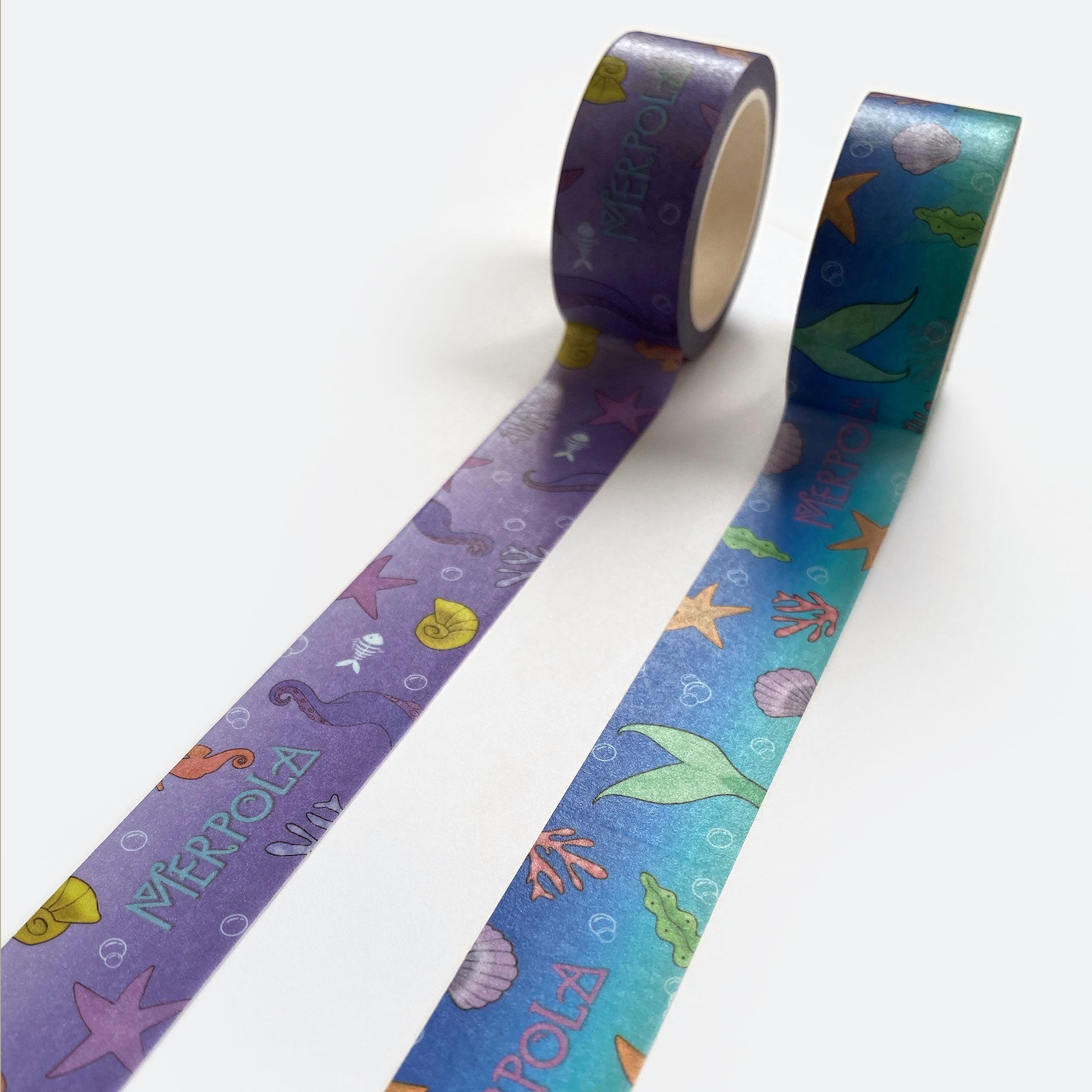 Washi Decoration Sticky Tape - Mermaid Octopus Combo Pack! - Merpola