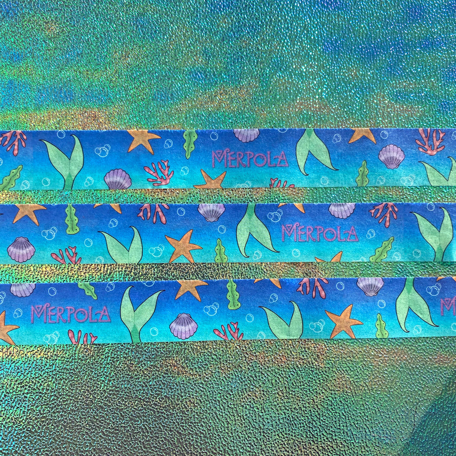 Washi Decoration Sticky Tape - 'Blue Mermaid Tail'