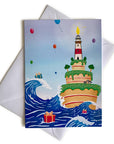 Greeting Card - Happy Birthday Island - Merpola