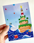 Greeting Card - Happy Birthday Island - Merpola