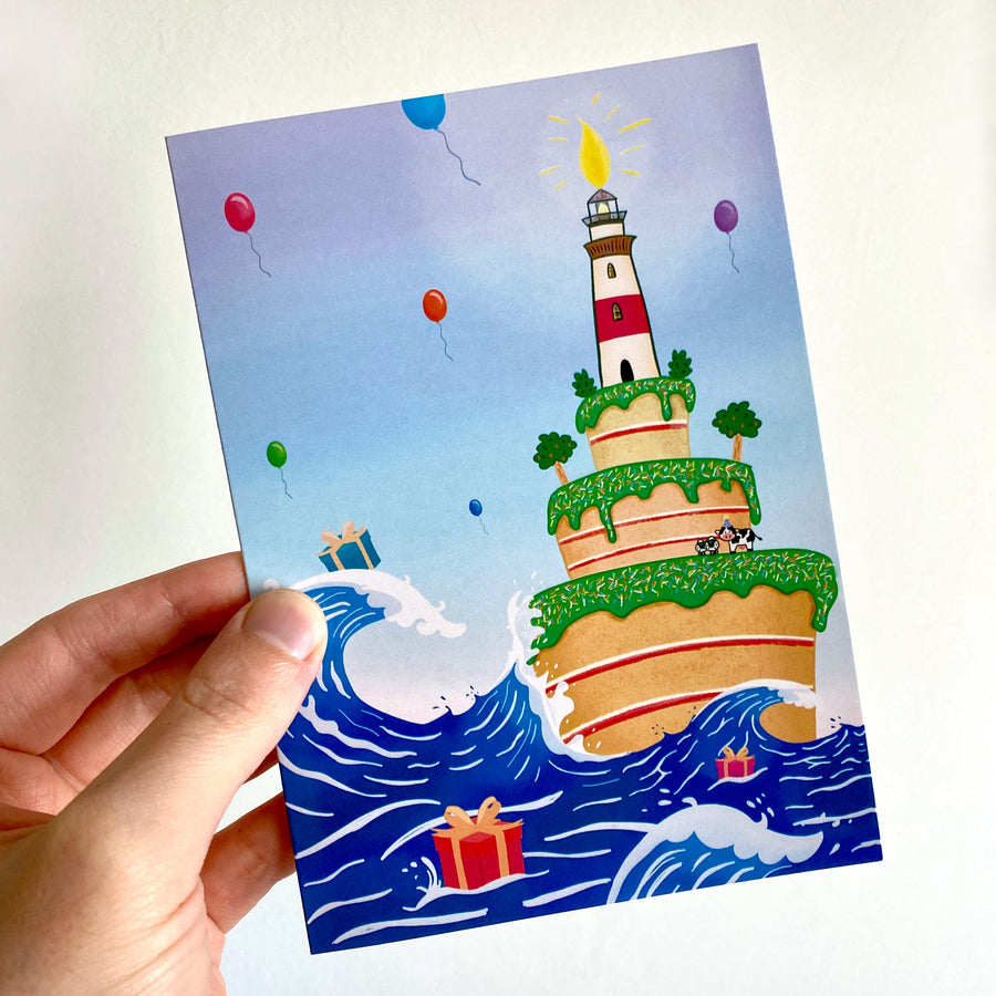 Greeting Card - Happy Birthday Island