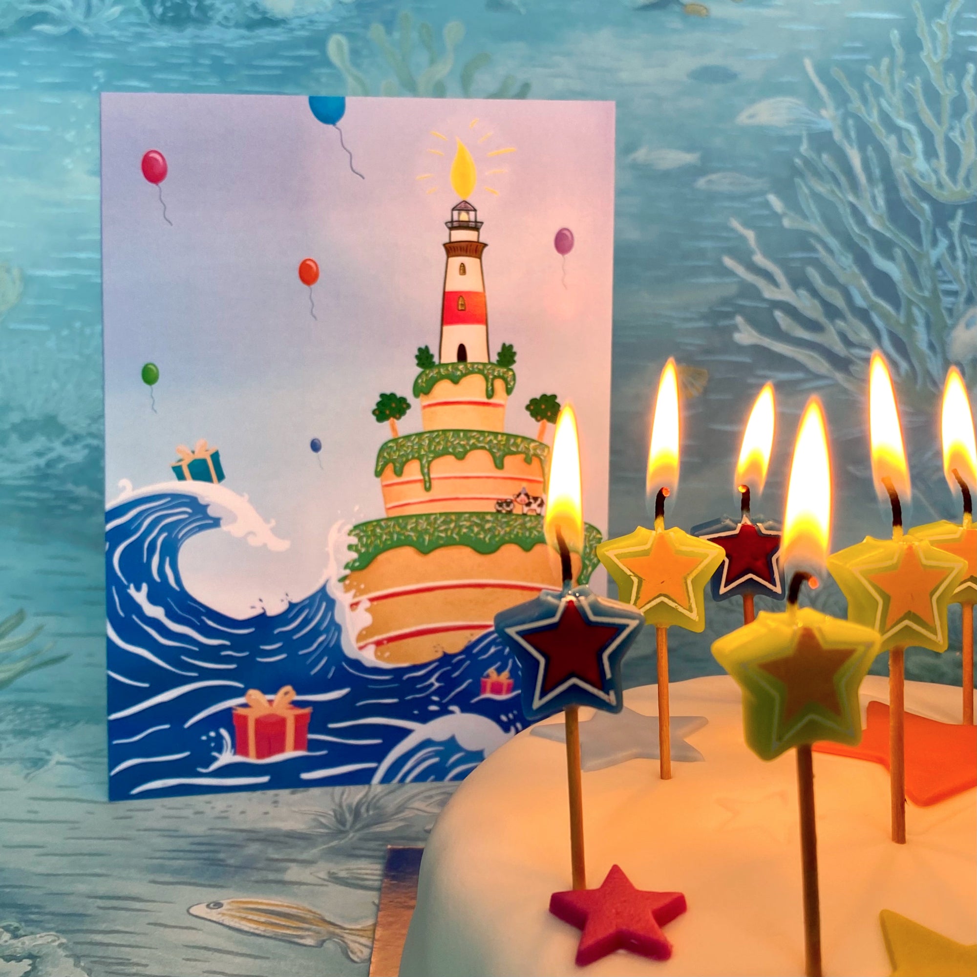 Greeting Card - Happy Birthday Island - Merpola