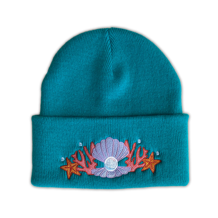 Shell Crown Beanie Hat '22 - Seaweed Emerald