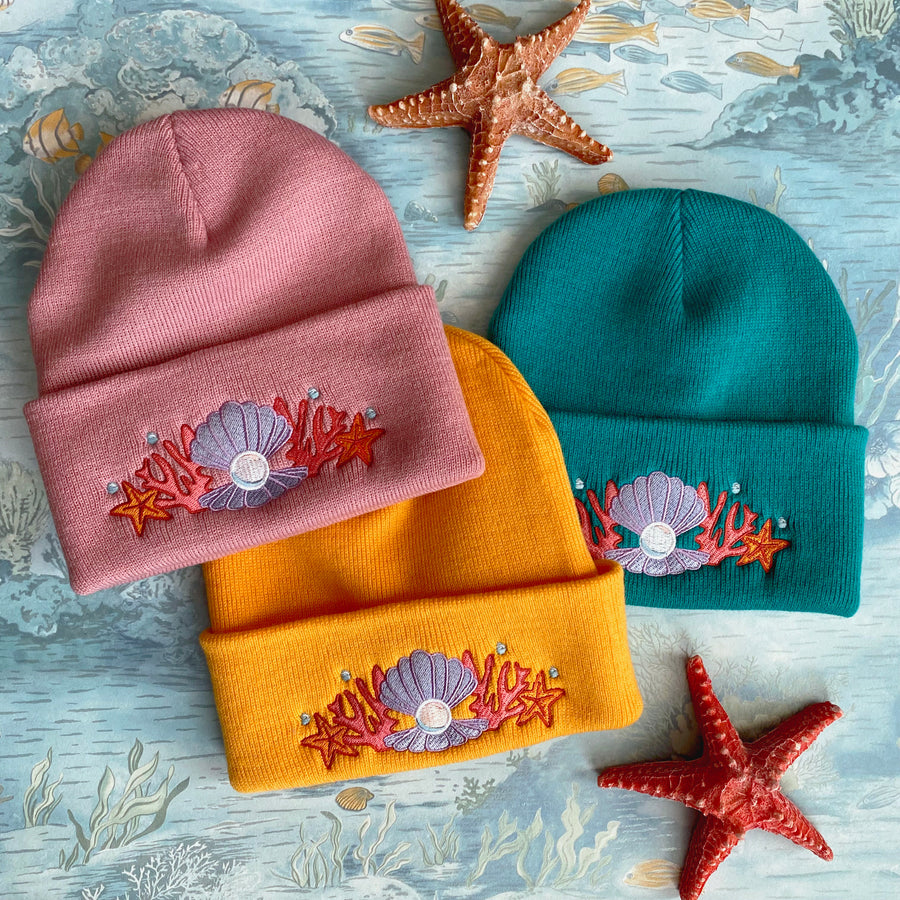 Shell Crown Beanie Hat '22 - Seaweed Emerald