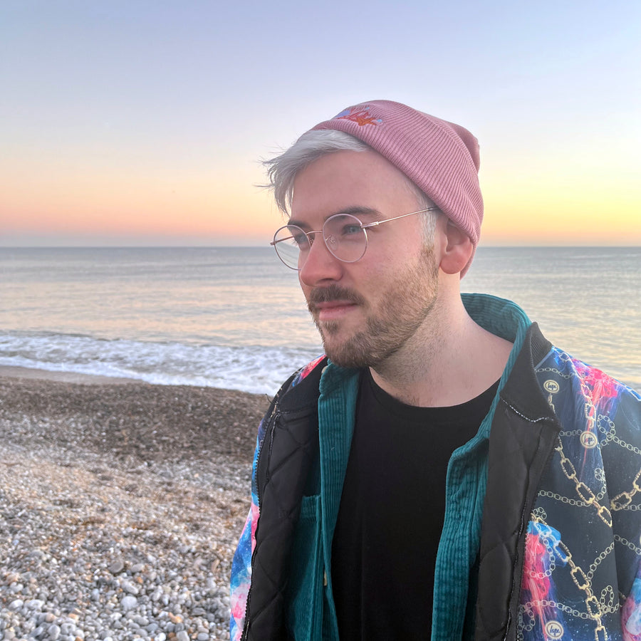 Shell Crown Beanie Hat '22 - Axolotl Pink