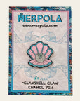 Clamshell Clan - Enamel Shell Pin - Merpola
